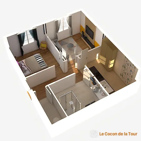 Apartment Le Cocon De La Tour -vip-compiegne-hyper Centre Compiegne